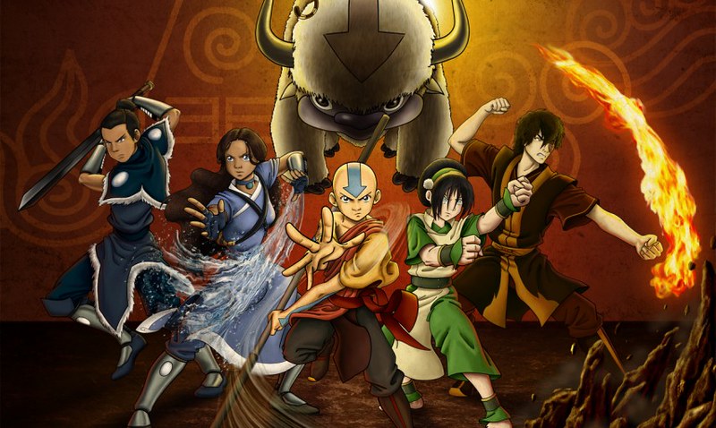 The characters of Avatar standing together